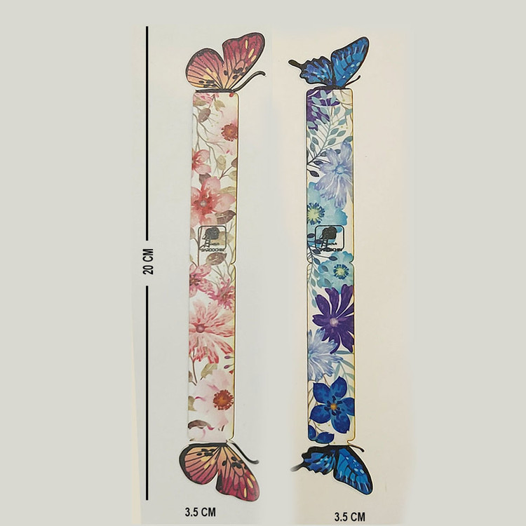 نشانگر کتاب باروچین مدل پروانه ها کد bk-19 بسته 2 عددی