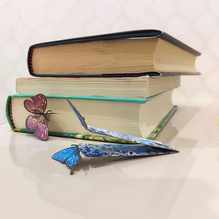 نشانگر کتاب باروچین مدل پروانه ها کد bk-19 بسته 2 عددی