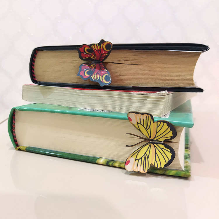 نشانگر کتاب باروچین مدل پروانه ها کد bk-18 بسته 2 عددی